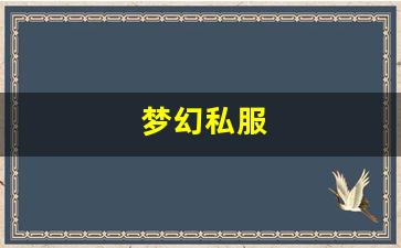 <strong>梦幻私服(梦幻手游私sf平台) (17)</strong>