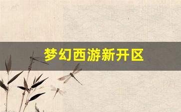 <strong>梦幻西游新开区(梦幻西游新开区怎么赚钱)</strong>